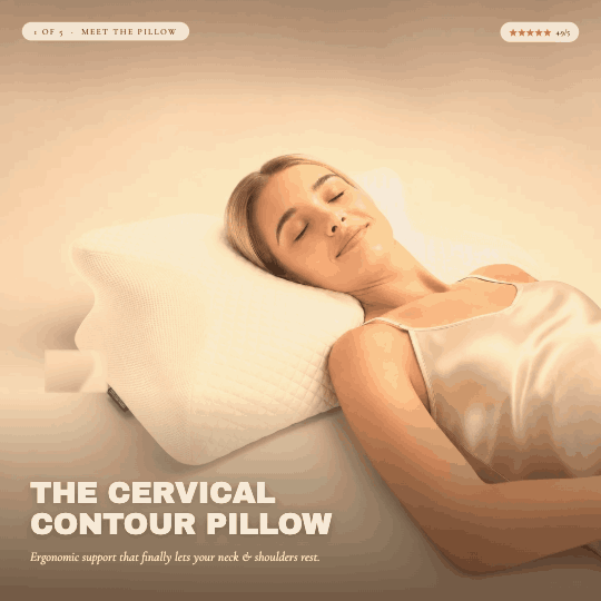 Ergonomic Cervical Contour Pillow